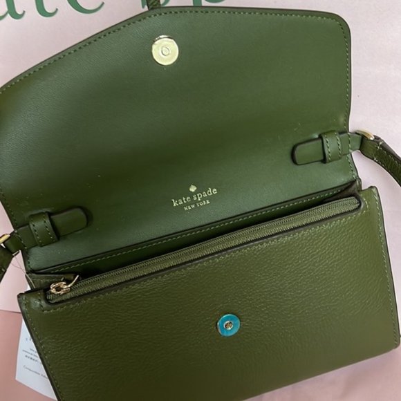 Kate Spade Marti Wallet Crossbody Enchanted Green - Picture 8 of 16